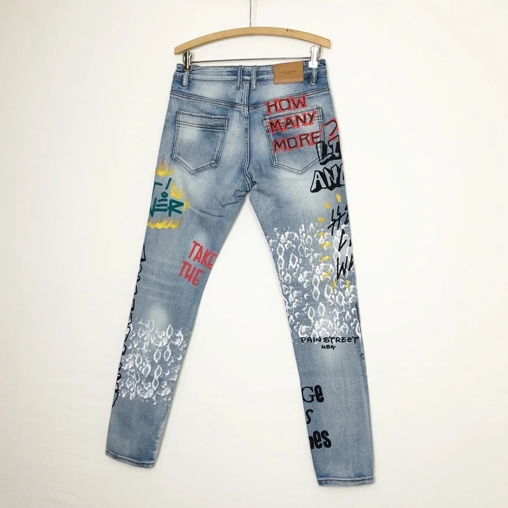 Lifted  Anchor graphic, print, straight leg jeans